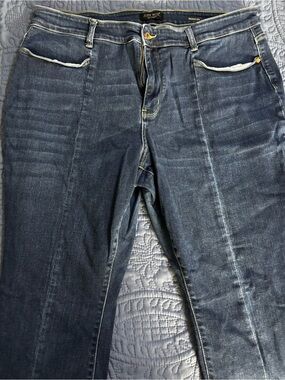 Judy Blue Indigo Skinny Jeans with Gold Hardware